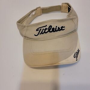 Titleist Sun Golf Visor Hat Cap Men Women Father Beige‎ adjustable